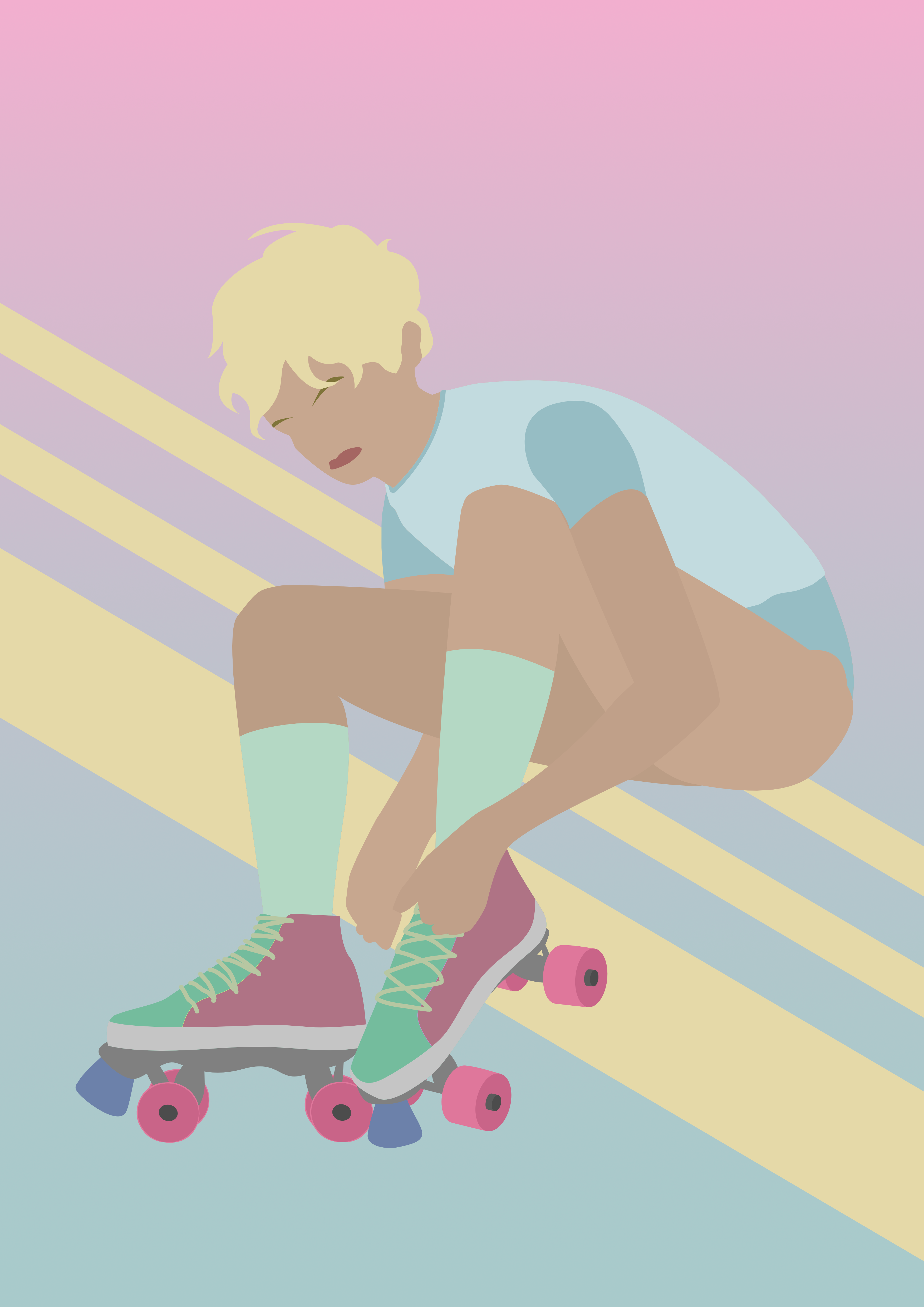 Vector Skater Girl